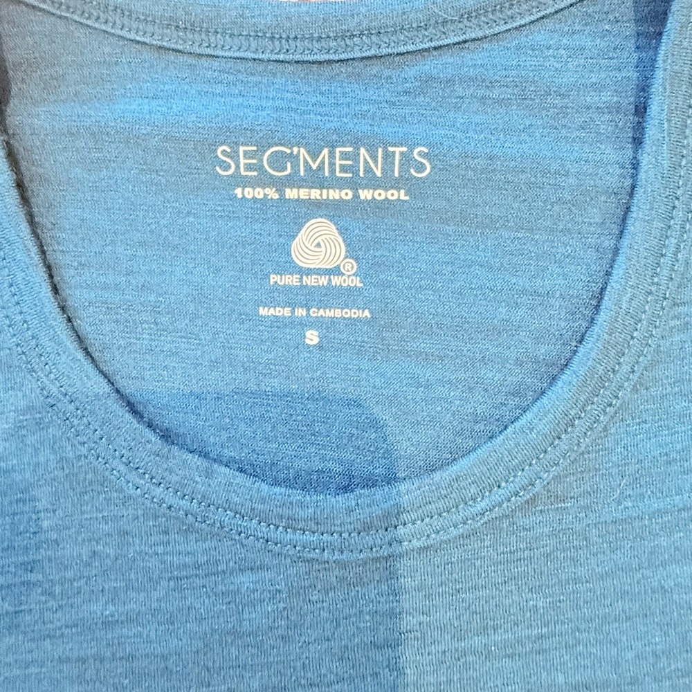 Seg'ments 100% Merino Wool Women S Shirt Long Sleeve Thermal Base Layer Hiking - Picture 2 of 5